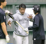 「【ロッテ】２３日の本拠オリックス戦の雨天中止を発表　サブロー監督は「いいふうに考えたい」」の画像1