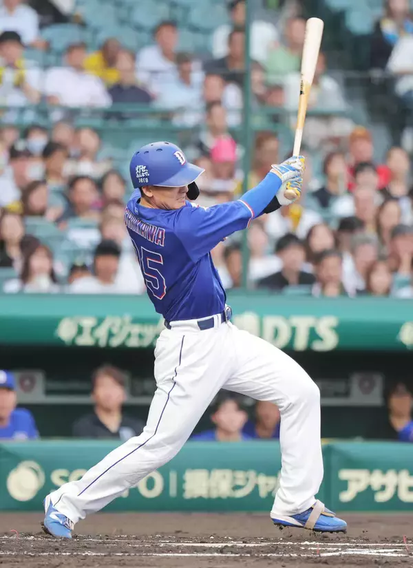 【中日】石川昂弥が才木浩人から先制打　板山祐太郎の二盗成功の直後を捉え、２死から先制