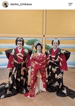 市川團子「染團辰」そろい踏みショット披露「麗しいお三方」「お雛様みたい」「観劇できたことが宝」と絶賛の声