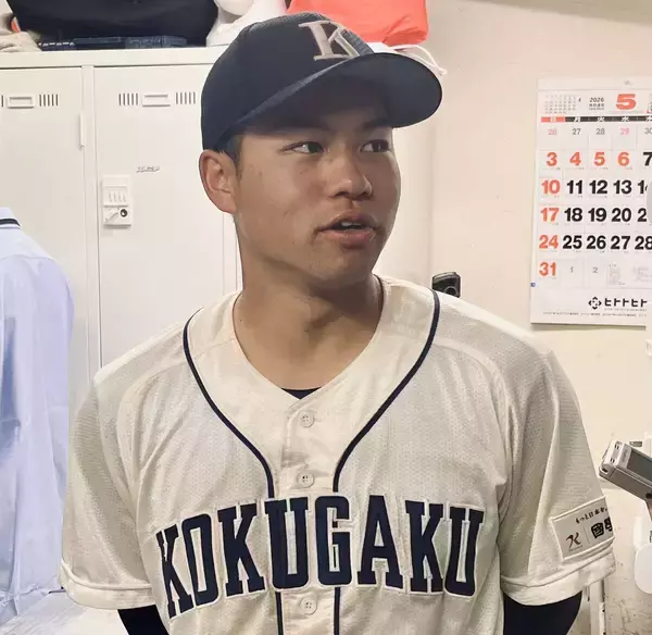 【大学野球】国学院大・緒方漣、初の東都Ｖに涙「悔しい気持ちを全員が共有…『打倒・青学』を目標に」攻守の要　首位打者も視野