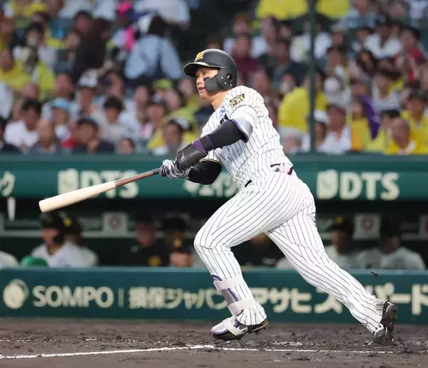 【阪神】森下翔太、珍し自画自賛弾　１２号ソロで佐藤に並ぶトップタイ　９０キロカーブを強振