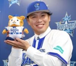 【ＤｅＮＡ】馬場皐輔が入団会見「阪神の１から５番までを抑えたい」近本、中野、森下、佐藤輝、大山斬り誓う