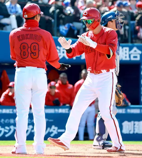 【広島】中村奨成、１号２ランよりも「あんなのは最高ですよね」　ドラフト１位・平川蓮に負けじと快音を連発中