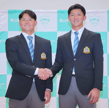 楽天１位の青学大・渡部海「勝てる捕手として頑張りたい」　投手出身の吉井監督「組んでみたい選手」