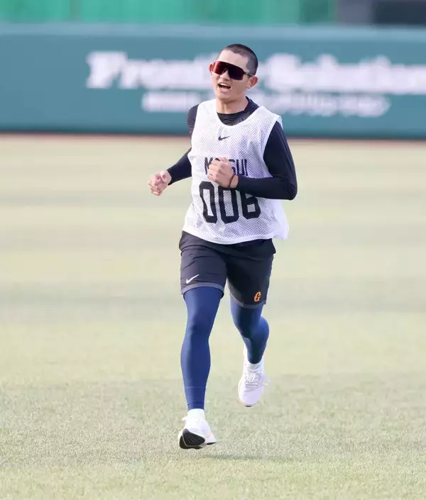 【巨人】「自信はありました」育成３位松井蓮太朗が若さでアタック１５００ｍ走トップ　将来は１４３試合フル出場だ