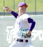 「ヤマハ　明大出身の最速１５４キロ右腕・高須大雅が圧巻の完全投球　大型新人が１回３者連続三振斬り…社会人野球静岡大会」の画像1