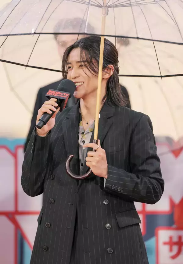 目黒蓮　カナダから一時帰国で大歓声「来てしまいました！」３か月ぶり登壇イベントは雨降って虹出る