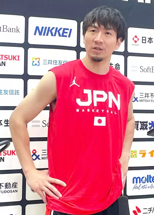 【バスケ】最年長３５歳・比江島慎「少しでも力になれれば」　サッカーＷ杯現地観戦断念も２年ぶり代表活動で尽力