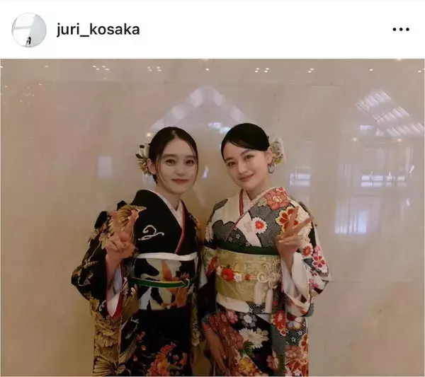 「早くも引き継ぎ式！？」上坂樹里、朝ドラヒロインリレー２ショ公開にネット騒然！「最強のふたり」「綺麗すぎる」