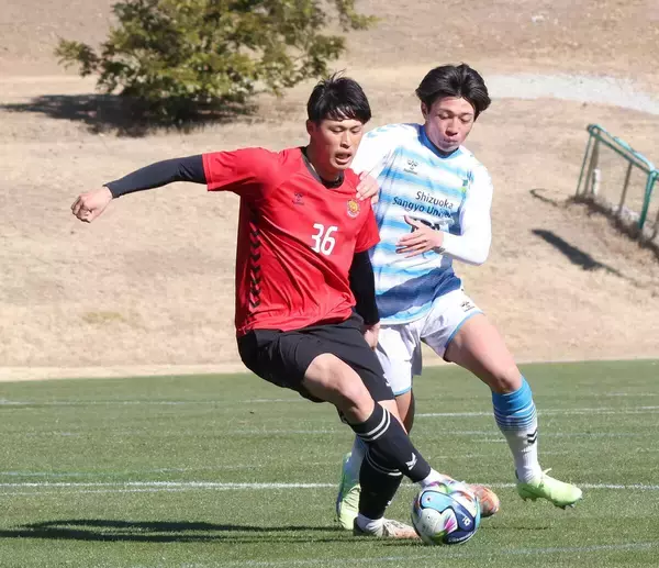 【Ｊ３福島】入団２年目のＦＷ石井稜真がハット…カズも参加した練習試合で１８３センチストライカーが猛アピール