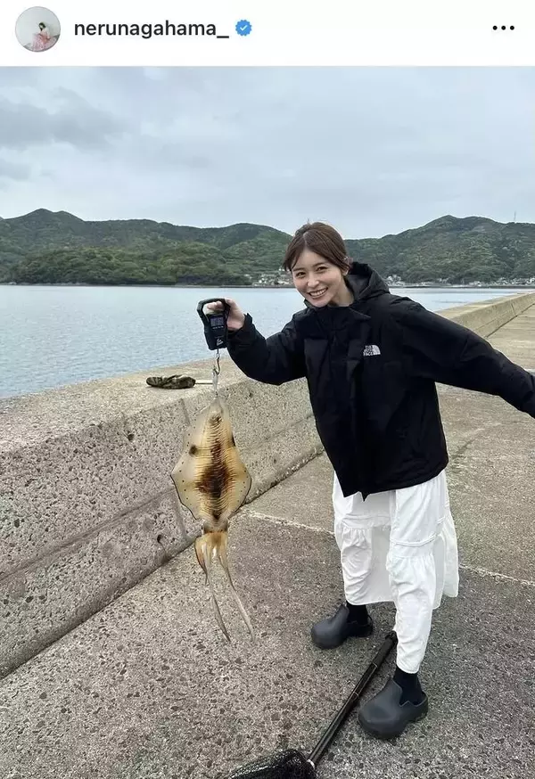 「１泊だけ五島に帰ったよ」長濱ねる、故郷・長崎でリラックスショット「イカ釣りして　毎食魚を食べて」