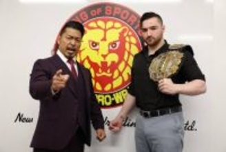 史上最年少「ＩＷＧＰヘビー級」新王者・カラム・ニューマン、調印式で鷹木信悟を一刀両断「お前はこのベルトに触ることはできない」…５・４福岡