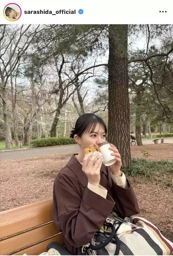 志田彩良、満開の桜を楽しむプライベートショット！「ドラゴン桜」で共演の加藤清史郎らから多数の「いいね！」