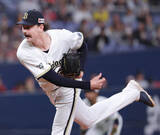 「【オリックス】２１３センチのジェリーが６回無失点の力投　来日初勝利＆日米「最長身」勝利の権利を持って交代「バックが守って助けてくれていたので、乗っていけた」」の画像1