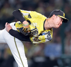 【阪神】３番手の及川雅貴も一発を浴びて４点差　佐々木俊輔に初球を左中間席へ運ばれる