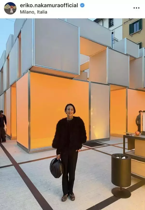 ミラノ移住の中村江里子アナ、初のデザインウィークに興奮！「人、人、人」大混雑の街中で「”Ｅｒｉｋｏを探せ！”」