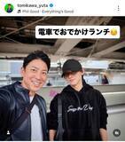「元テレ朝アナの富川悠太さん　イケメン息子と親子ショット！「めちゃくちゃ仲良し」大学生の長男・立夢」の画像1