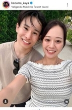 「３年越しのハネムーン」体操・萱和磨　美人妻を顔出し！２ショットが反響「素敵です」「ホッコリ」