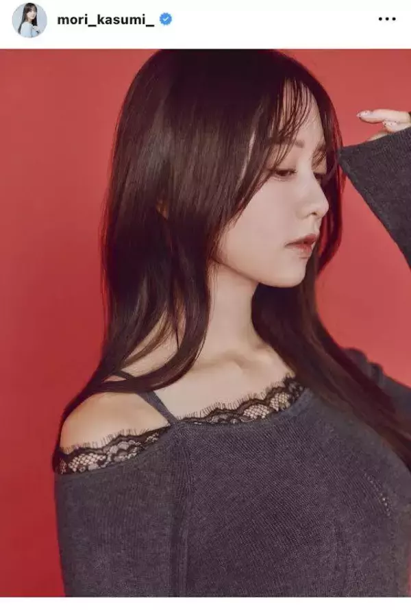 森香澄の美デコルテに視線集中…素肌輝くモデルショットに「やっぱり美人」「マジ天使」「あざとくて可愛い」の声