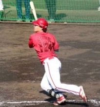 【広島】背番号１２４の育成ルーキーが最多タイ３安打　１軍キャンプのシート打撃で猛アピール