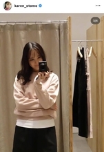 大友花恋「ピンクな気持ち」でコーデ！「大人花恋ですね」「可愛い過ぎ最高」「ピンクかわいい～」