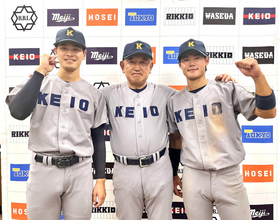 【大学野球】慶大が勝ち点４　初回先頭の丸田湊斗が「中前二塁打」から内野ゴロ２本で先制点　堀井哲也監督「大きな無死２塁」