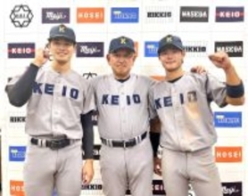 【大学野球】慶大が勝ち点４　初回先頭の丸田湊斗が「中前二塁打」から内野ゴロ２本で先制点　堀井哲也監督「大きな無死２塁」