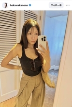「色気がやばい」４０歳・美人気象予報士のノースリに熱視線！「眼福～」「どの角度も美しい」穂川果音