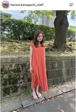「いよいよですね」川口春奈、ふんわりワンピース姿「ママになるんだね」結婚＆妊娠発表「お体をお大事に」
