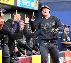 【オリックス】山中稜真が今季１号「甘い球を積極的に」売り出し中の２年目が通算２本目　清宮幸太郎に被弾直後すぐに反撃