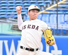 【大学野球】早大・安田虎汰郎がリーグ戦初先発初完封「まさか最後まで投げさせてもらえるとは」…早大が東大に先勝