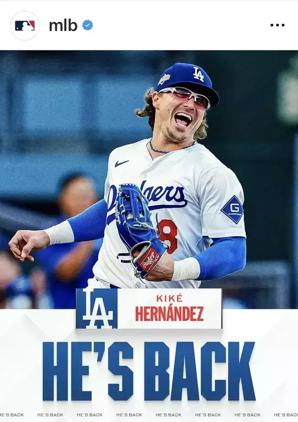 ドジャースの人気者“キケ”・ヘルナンデスが再契約　今年も大谷翔平、山本由伸らと共闘へ