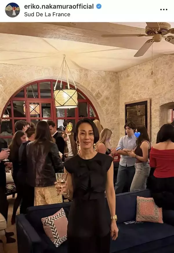 中村江里子アナ、家族ら総勢２９人で南仏で年越し！「スケールがけた違い」「なんと国際色豊かな」と話題