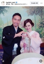 長友佑都の妻・平愛梨、９年前の結婚式を公開「全部いっしょに感じられて心強い　佑都さんありがとう」