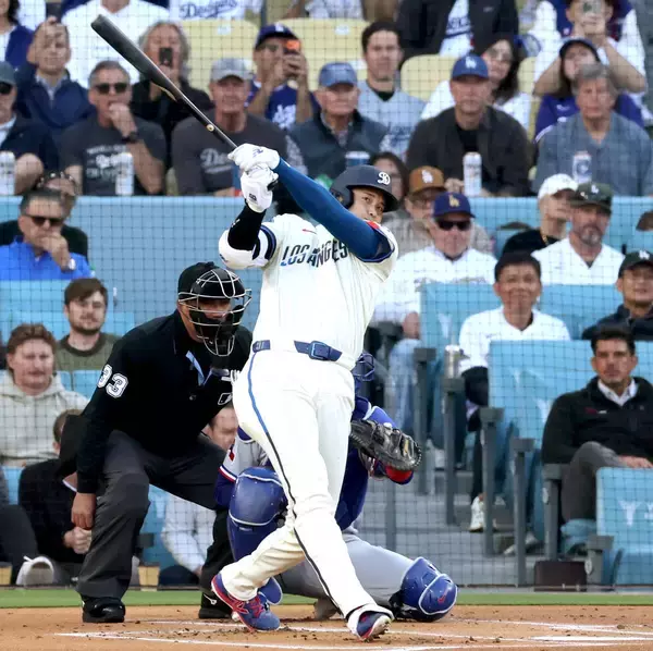大谷翔平にかつての同僚が「ホームラン打って」　試合前に交わした約束を果たす４号先頭弾