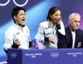 【五輪】「りくりゅう」涙の世界歴代最高締め　１５８・１３点　歓喜の２０秒ハグ　高橋成美さん「こんな演技、宇宙一ですよ」