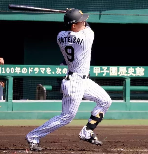 【阪神】ドラフト１位・立石正広が初打席初安打デビュー　全力疾走で右足肉離れも不安なし　開幕１軍あるか