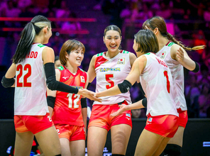 【バレー】日本が２連勝！　第１セット３３―３１で勢いに乗り、格下韓国に３―０で勝利　優勝でロサンゼルス五輪出場