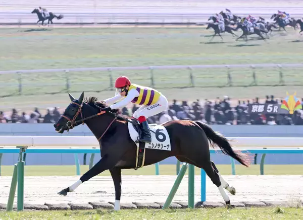 【京都５Ｒ・３歳新馬】セイウンハーデスの全妹ニシノサリーナが５馬身差逃げ切り　池添謙一騎手「完勝」