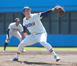 【大学野球】東北福祉大・猪俣駿太がスカウト陣の前で４者連続三振など猛アピール「プロで活躍するための練習を…」