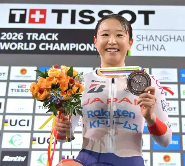 【自転車トラック】東京五輪メダリストの梶原悠未がエリミネーションで銀メダル！　世界選手権で表彰台返り咲き