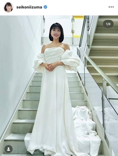 第２子出産の新妻聖子、純白ドレス映える立ち姿に「美しすぎます」「お綺麗すぎる、、、」　子育ての近況も