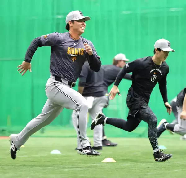 巨人ドラ４・皆川岳飛が初１軍合流　強肩が持ち味「やってやろうという気持ち」