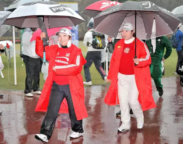 ゴルフ３ツアーズ選手権は第１ステージが中止　降雨によるコースコンディション不良　佐久間朱莉ら出場