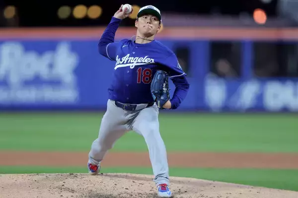 山本由伸が５回まで１失点で１１勝目＆日米通算１００勝目権利　制球不安定でロバーツ監督心配、５回に失点で悔しさにじませる場面も