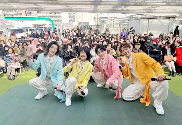 純烈の弟分「モナキ」が初のリリースイベントでデビュー曲披露　プロデューサー・酒井一圭も飛び入り