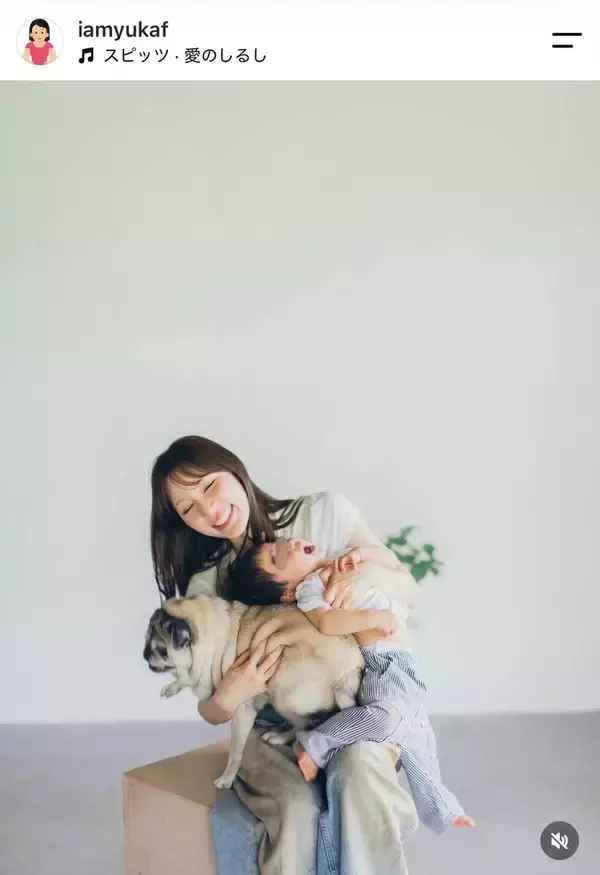 人気ＹｏｕＴｕｂｅｒ、第１子長男と愛犬との幸せ３ショットに「泣ける」「たまらん」「愛おしい」と話題の古川優香