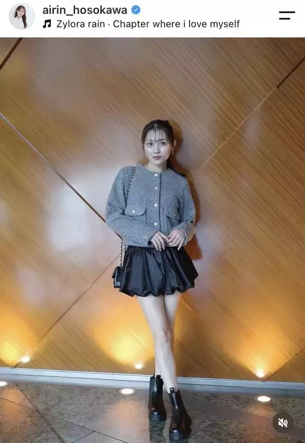 父は西武などで活躍　タレントの美人娘がミニスカ美脚！「スタイルいいなぁ」「めっちゃ可愛い」細川愛倫が公開