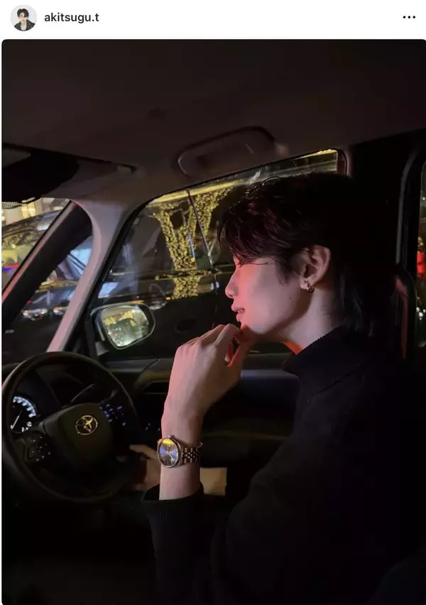 妊娠発表・冨永愛のイケメン長男、ドライブでイルミ堪能「助手席羨ましい」「付き合ってた記憶ある」と惚れ惚れ