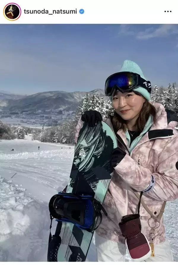 柔道の角田夏実、スノボに初挑戦！ウェア姿に「ゲレンデが似合う」「壁紙にしたい」「次は冬のオリンピック狙いますか？」